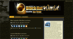 Desktop Screenshot of blackhatworldforum.com